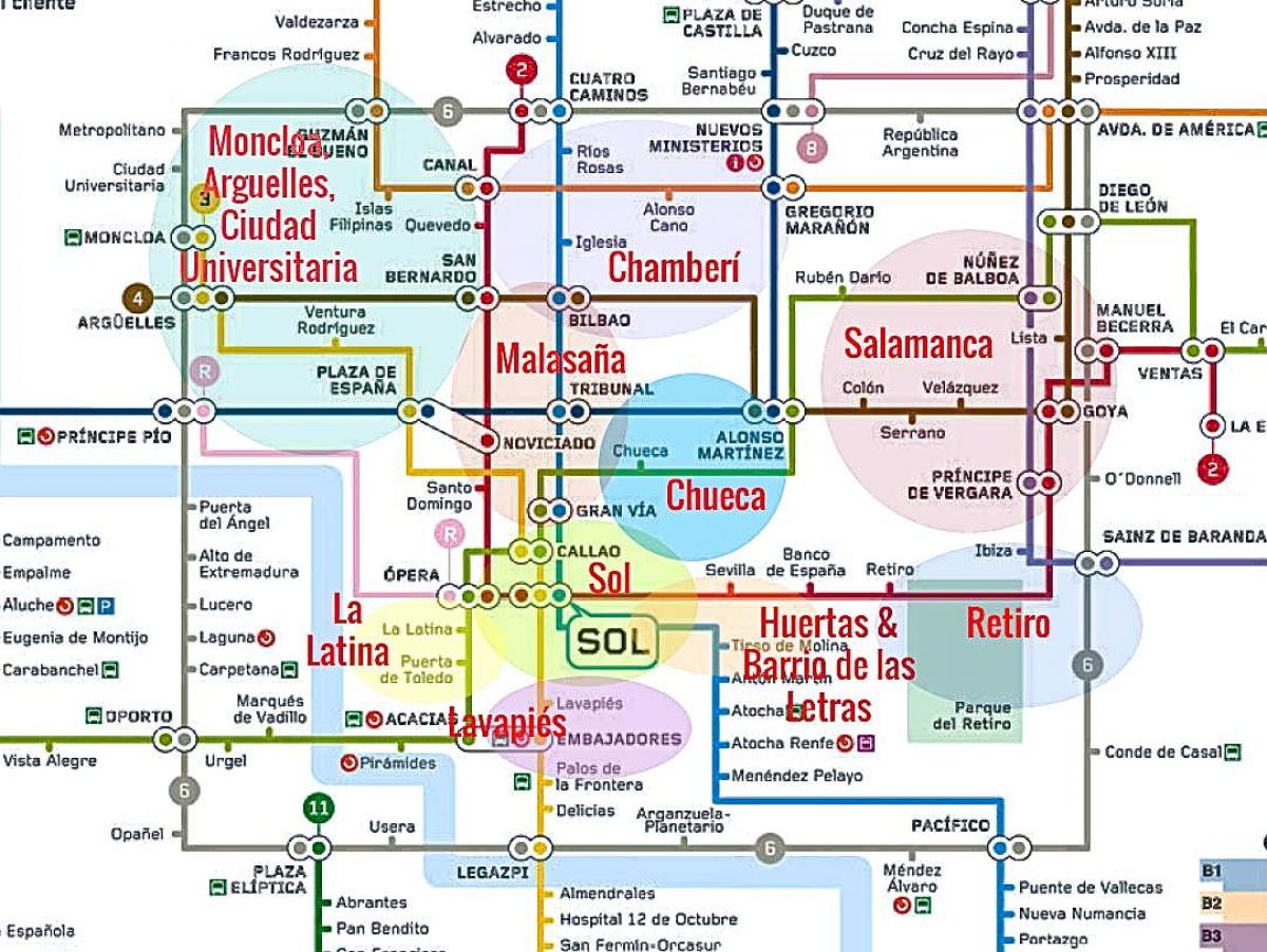 карте Ла-латина, Мадрид