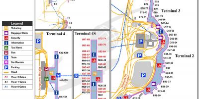 Мапа аеродрома Мадрид у Шпанији 