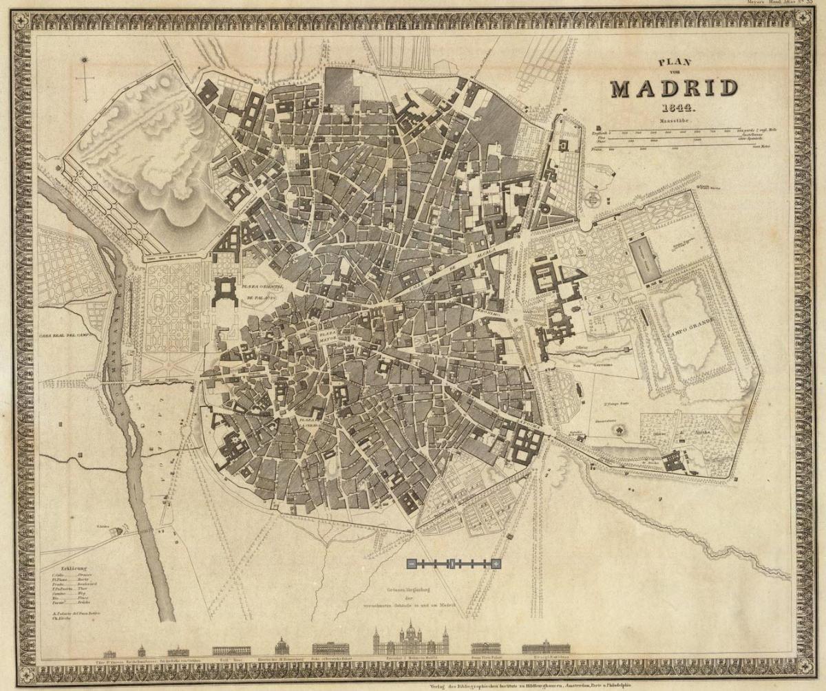 карта Мадрид Стари град