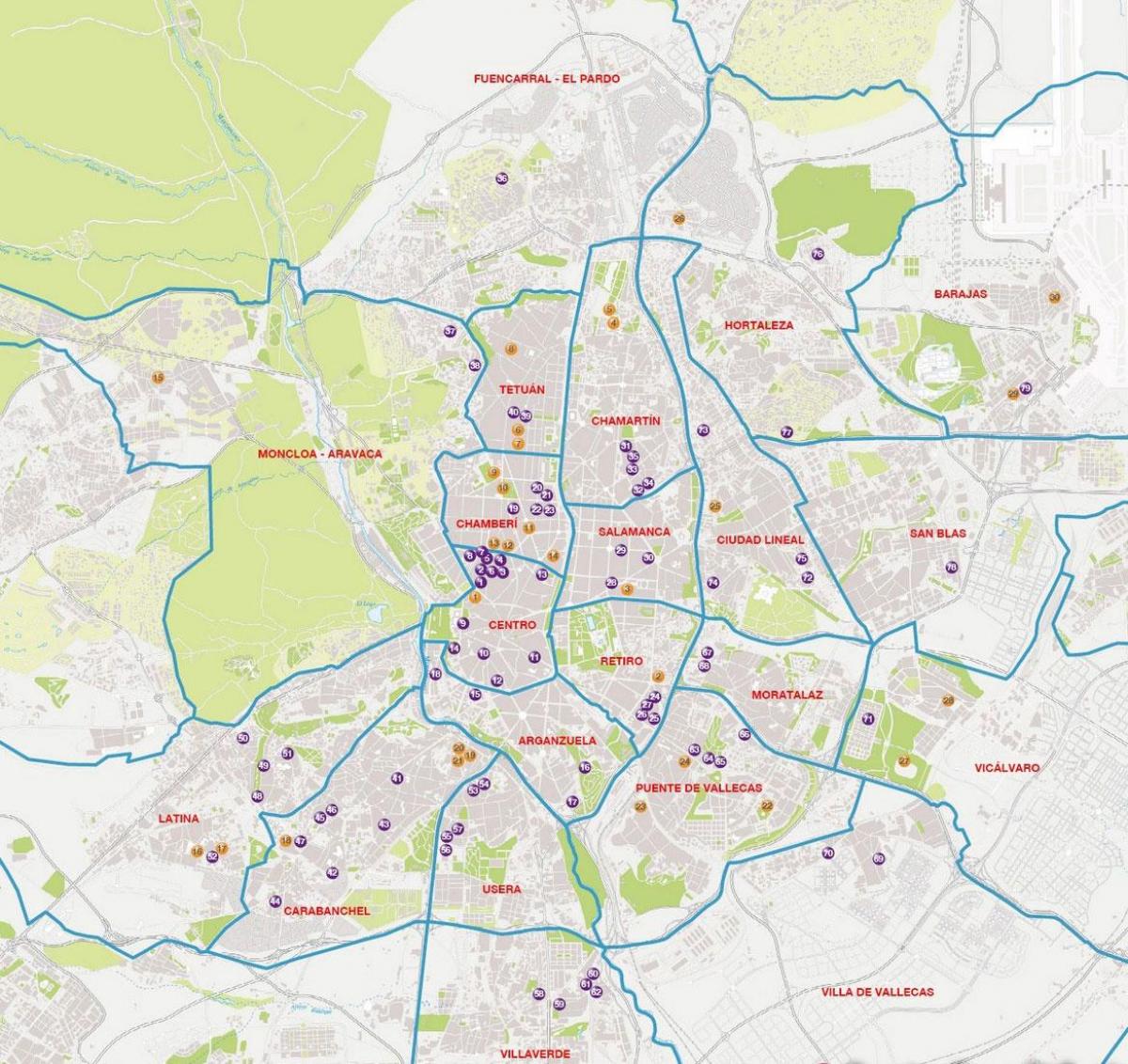 Баррио Саламанка Мадрид мапи
