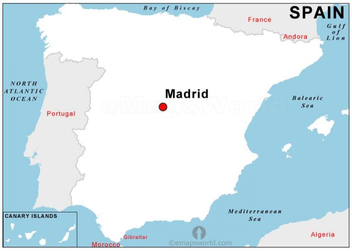 карта главног града Шпаније