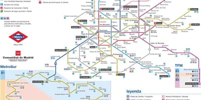 Мадрид метро карта