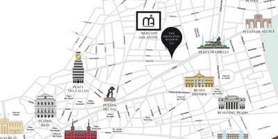 Карта Плаза дел Сол Мадрид