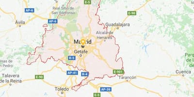 Карта Мадриду и околним градовима