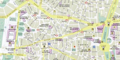 Мадрид картица у центру града