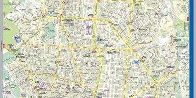 Карта улицама Мадрида до центра града 